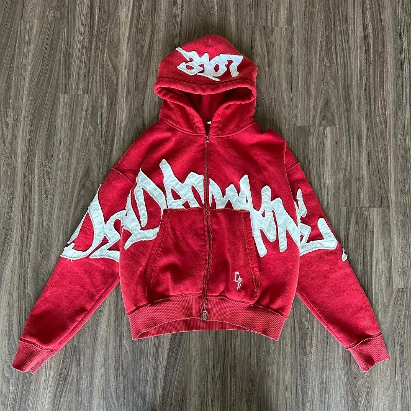 MAKE FASHION GREAT AGAIN zip-up hoodie