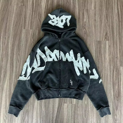 MAKE FASHION GREAT AGAIN zip-up hoodie